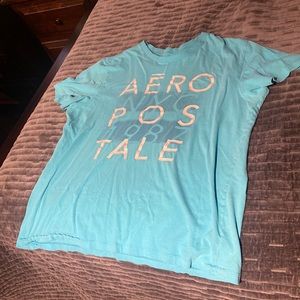 Aeropostale Men’s T-Shirt (XL - Light Blue)